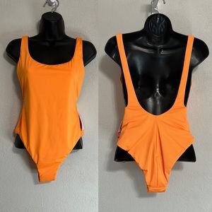New! Gorgeous Neon Orange Seafolly One Piece Swimsuit Size US 8